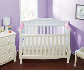 Pink Crib Rail Guard - 2 Piece