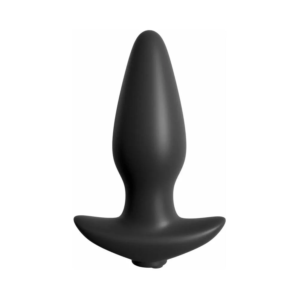 Pipedream Anal Fantasy Collection Vibrating Remote Control Silicone Plug Black