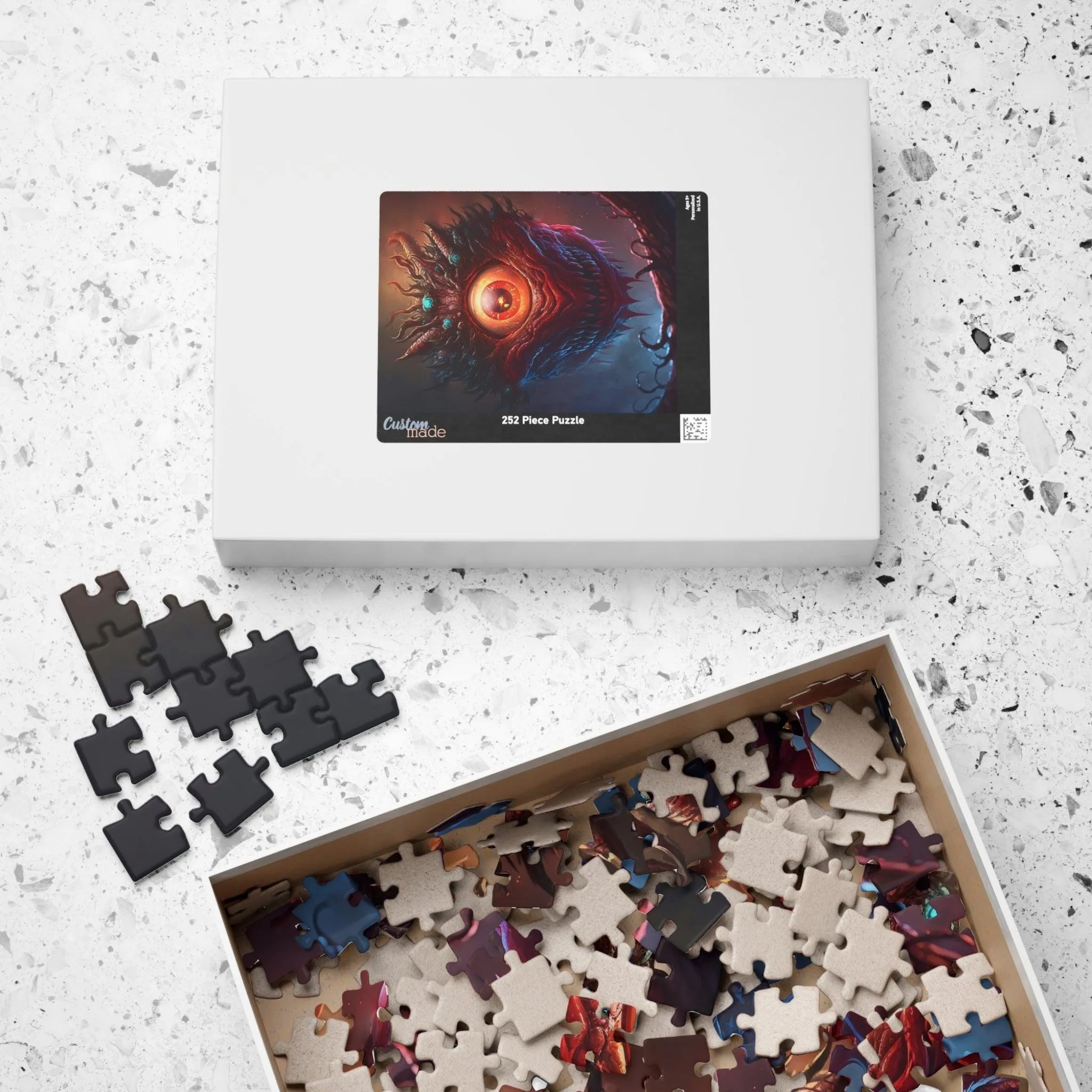 Puzzle, One Eyed Monster (110, 252, 500-piece) - DnD, RPG, Tabletop, Beholder