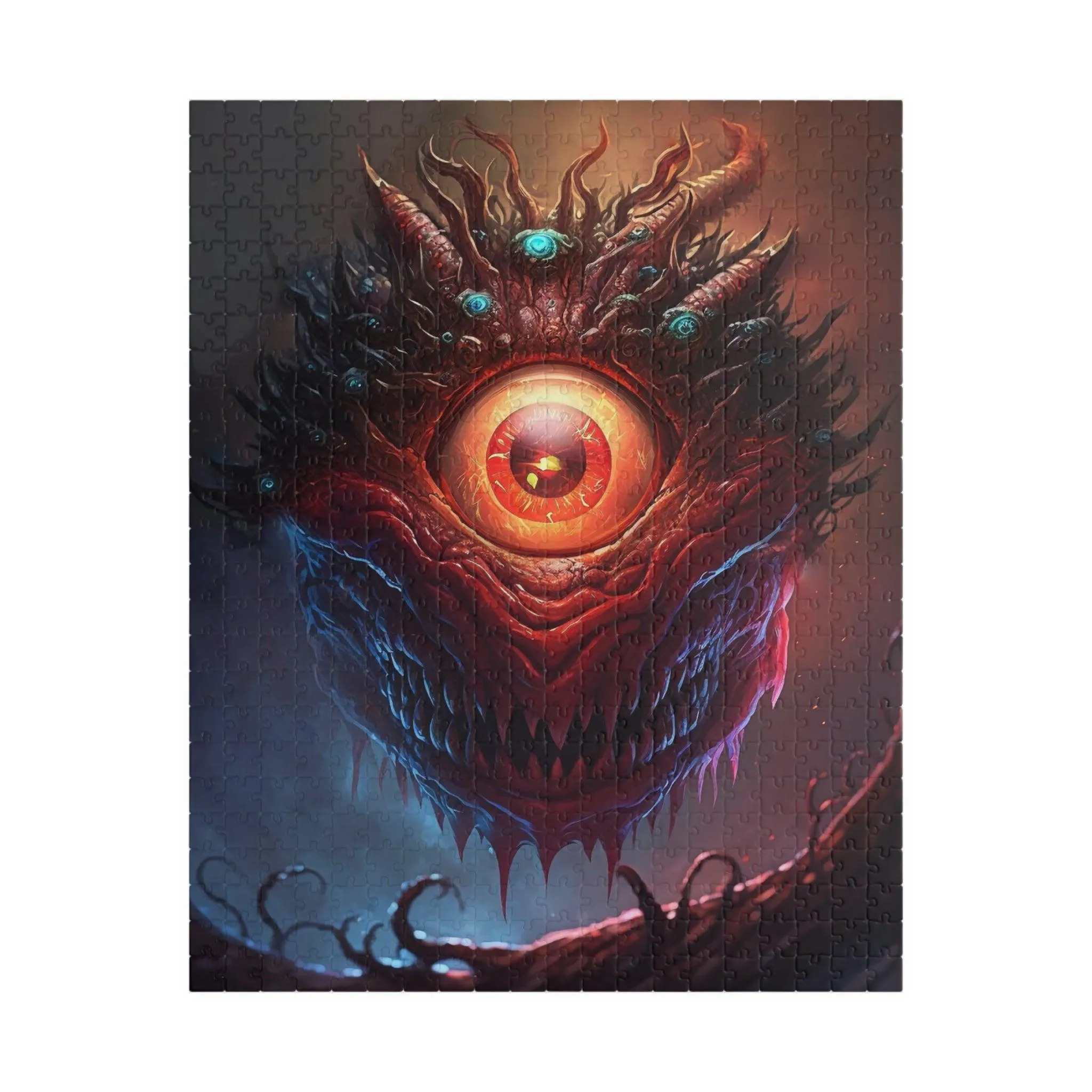 Puzzle, One Eyed Monster (110, 252, 500-piece) - DnD, RPG, Tabletop, Beholder
