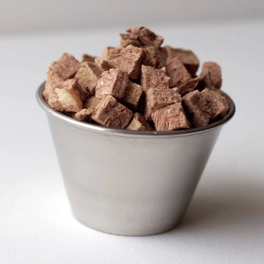 Rainy Day Foods Freeze-Dried Diced Beef 24 oz #10 Can - 24 Servings