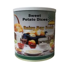 Rainy Day Foods Gluten-Free Dehydrated Sweet Potato Dices 6 (Case of Six) #10 Cans - 240 Servings