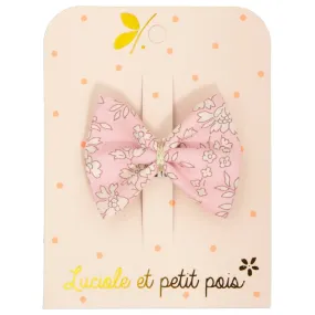 Ribbon bow clip - Liberty Capel pink