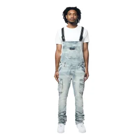 Stacked Utility Denim Overalls - Bergen Blue