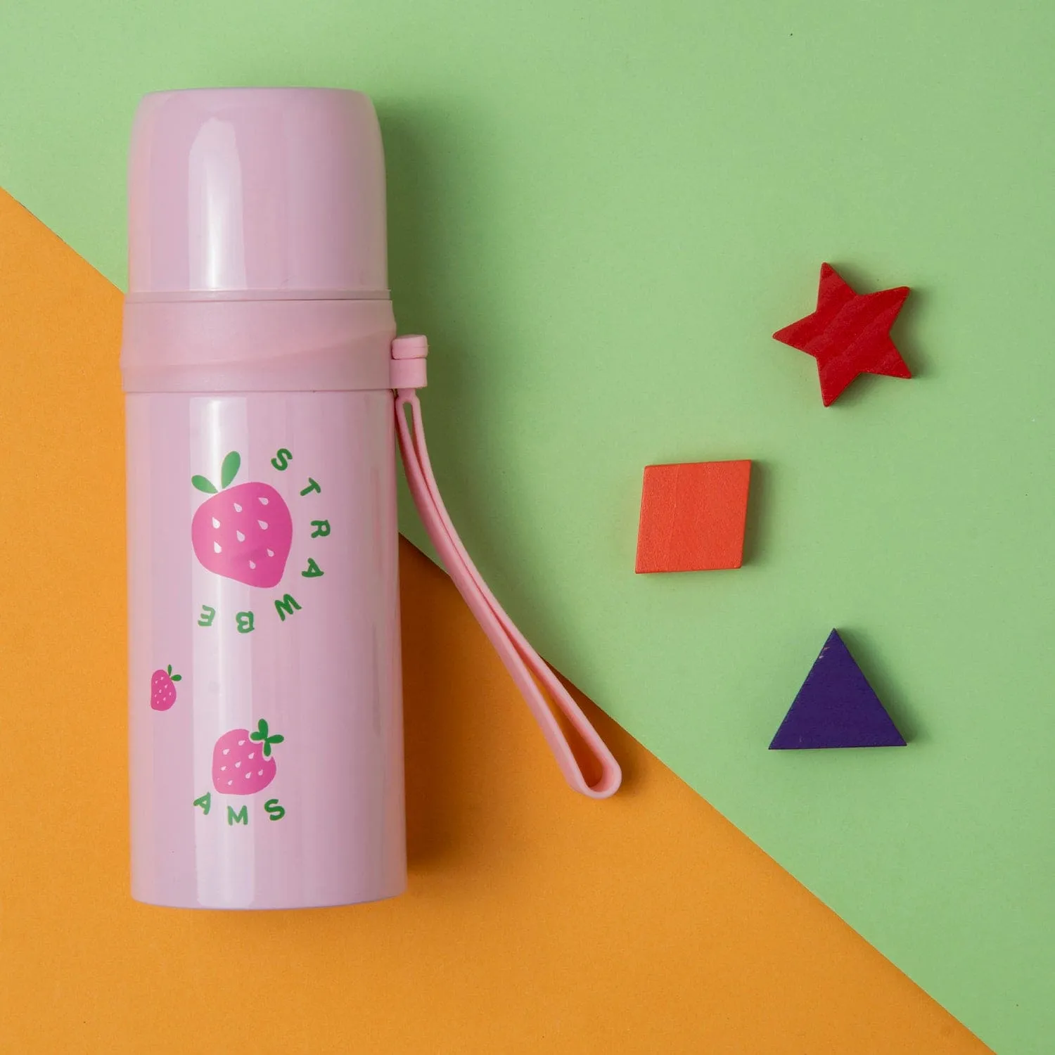 Strawberry Pink 350 ml Stainless Steel Flask