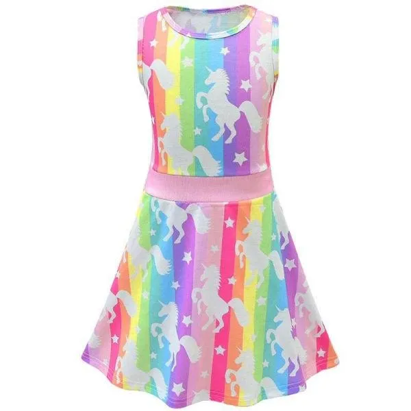 Summer Rainbow <br>Unicorn Dress