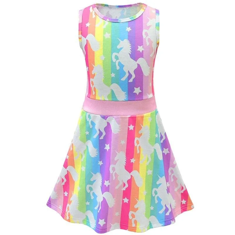 Summer Rainbow <br>Unicorn Dress