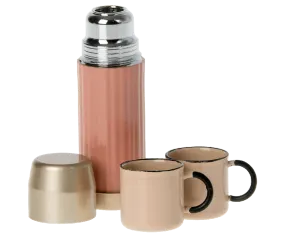 Thermos and Cups - Soft Coral