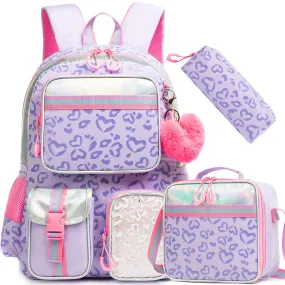 UAKISS  -  Meetbelify Backpack for Girls Schoolbag Aesthetic Backpack for Elementary Student Teen Girls Bookbag with Lunchbox and Penbag