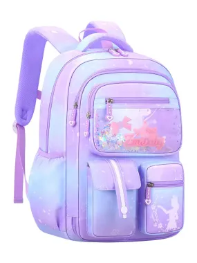 UAKISS  -  Primary Kawaii Cute Waterproof Little Gradient Color Children Backpack School Bags Back Pack For Kid Child Teenage Schoolbag sac