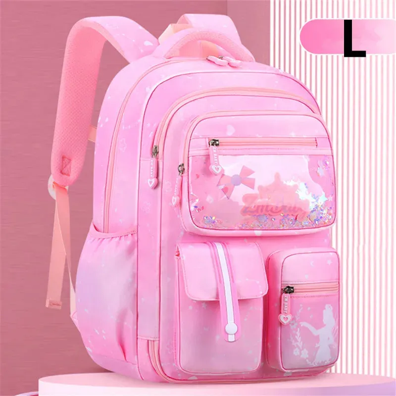 UAKISS  -  Primary Kawaii Cute Waterproof Little Gradient Color Children Backpack School Bags Back Pack For Kid Child Teenage Schoolbag sac