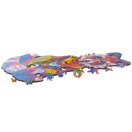 Unidragon Wooden Puzzle: Emanating Racoon