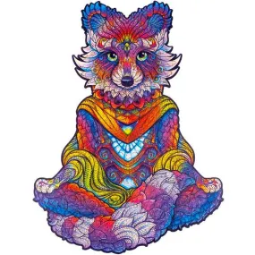 Unidragon Wooden Puzzle: Emanating Racoon