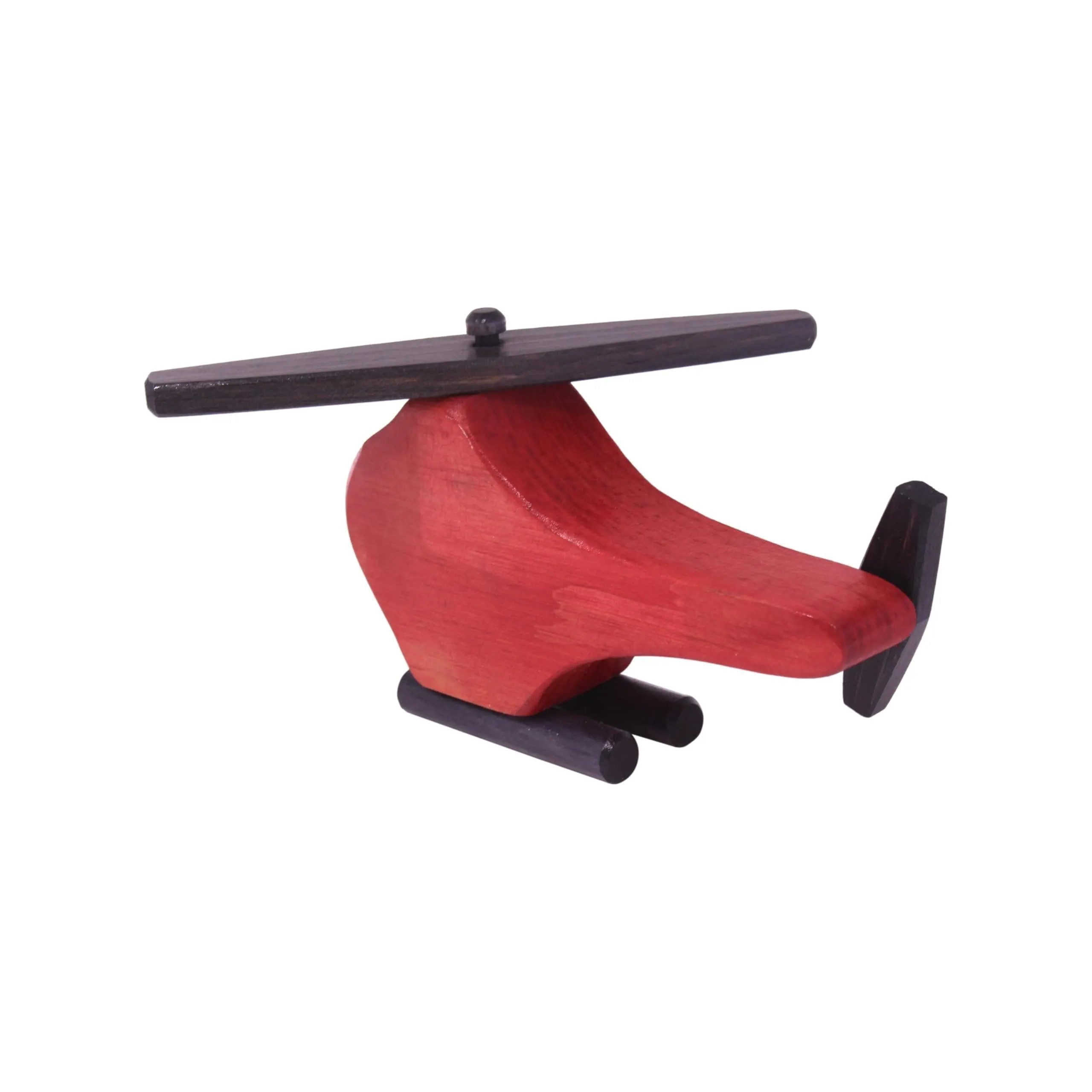 Wooden Helicopter Toy with Spinning Propeller, CPSIA-Approved Finish