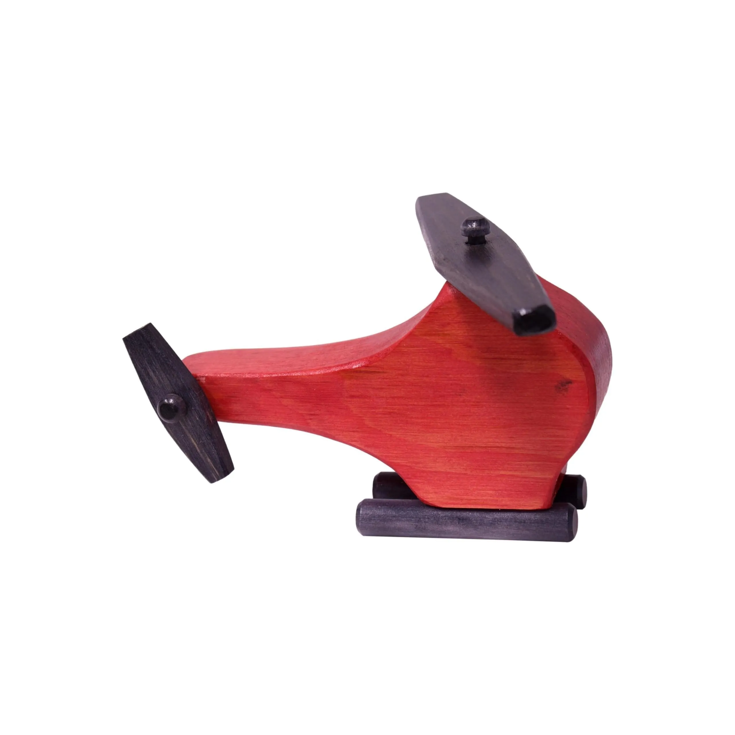 Wooden Helicopter Toy with Spinning Propeller, CPSIA-Approved Finish